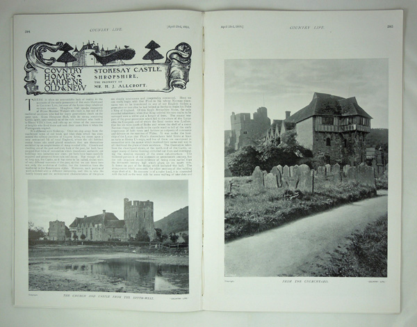 Stokesay Castle, The Property of Mr. H. J. Allcroft.