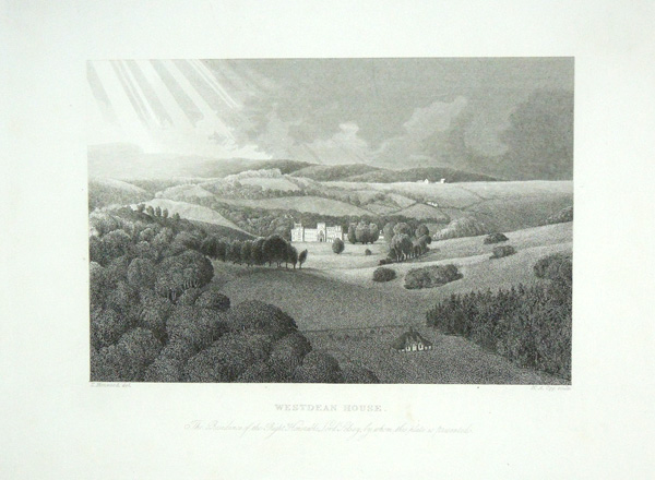 Westdean House, The Residence of the Right Honourable Lord Selsey.