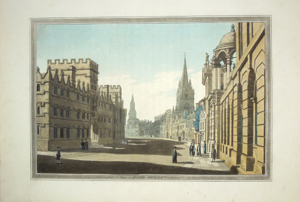 High-Street in Oxford (a view in)