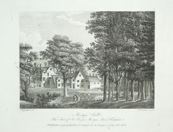 Mostyn Hall, The Seat of Sir Roger Mostyn. Bart.