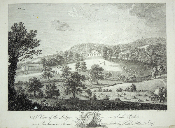 South Park near Penshurst (A view of the Lodge), Built by Richard Allnutt, Esq