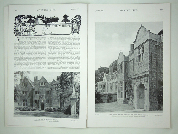 Upper Upham House, The Seat of Lady Currie