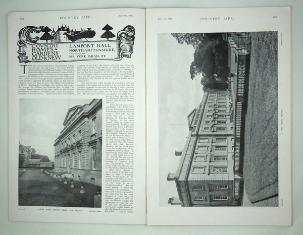 Lamport Hall, The Seat of Sir Vere Isham, BT.