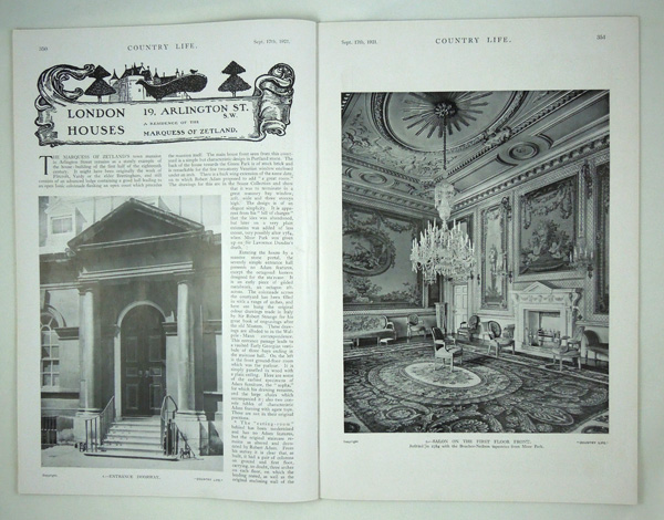 19. Arlington Street (London Houses), The Residence of the Marquess of Zetland.