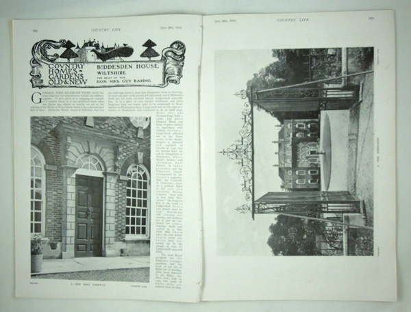 Biddesden House, The Seat of The Hon. Mrs Guy Baring