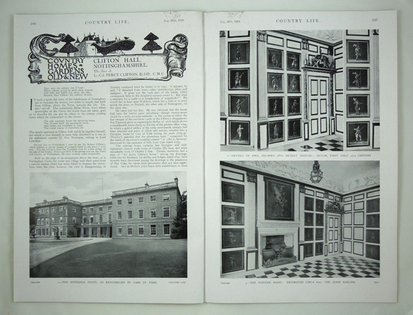 Clifton Hall, The Seat of Lt.-Col Percy Clifton, D.S.O., C.M.G.