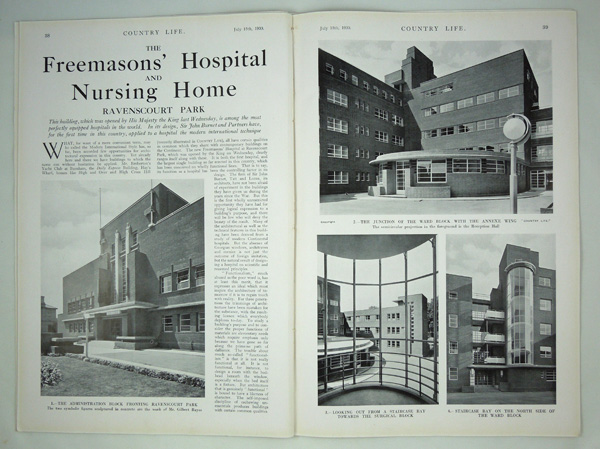 Ravenscourt Park (Royal Masonic Hospital), designed by Sir John Burnet & Partners