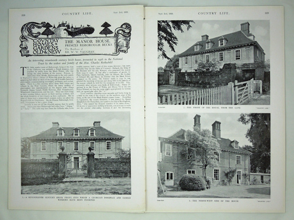 The Manor House, Princes Risborough, the Residence of Dr W. W. Vaughan