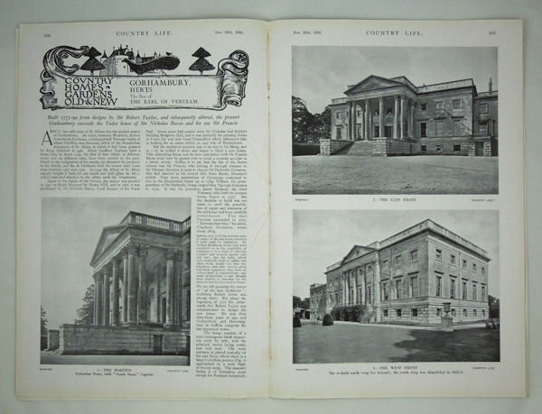 Gorhambury House, the Seat of the Earl of Verulam