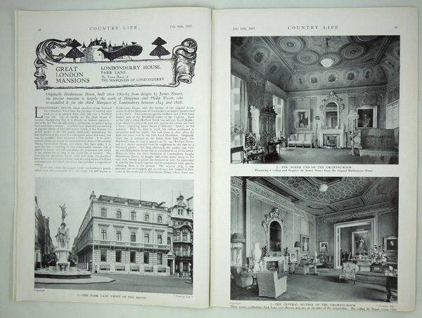 Londonderry House, The town house of The Marquess of Londonderry