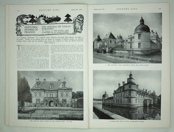 Chateau De Tanlay, The Property of The Comte a Comtesse De La Chauviniere