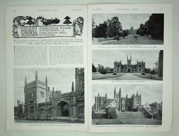 Toddington Manor and Harlaxton Hall