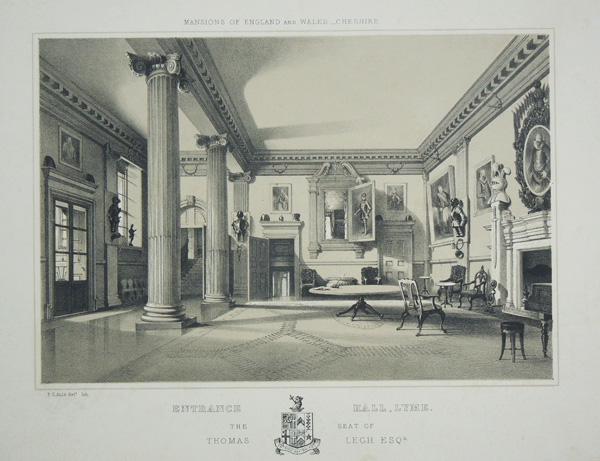 The Entrance Hall at Lyme, the Seat of Thomas Legh, Esq