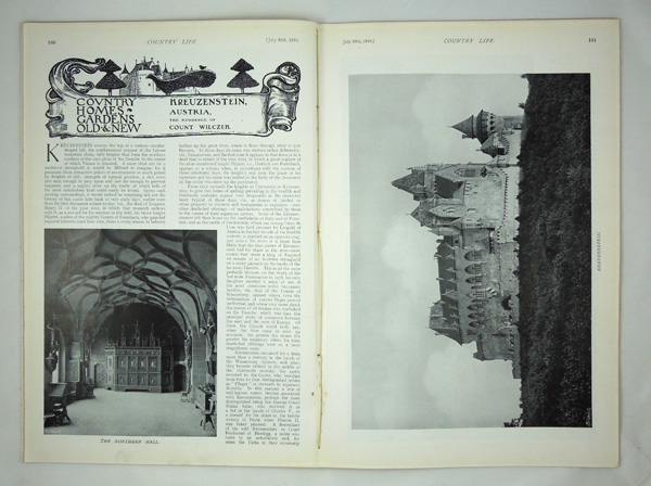 Kreuzenstein, the Residence of Count Wilczek