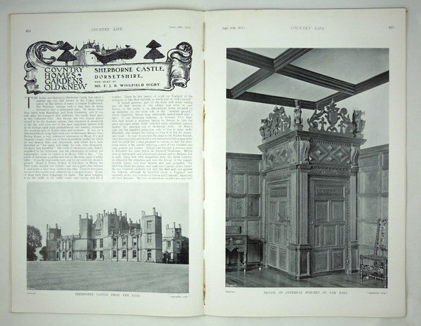 Sherborne Castle, the Seat of Mr F. J. B. Wingfield Digby