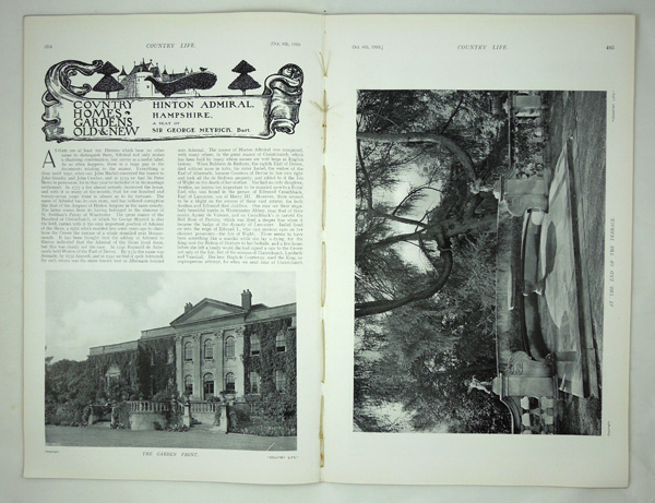 Hinton Admiral, the Seat of Sir George Meyrick, Bart