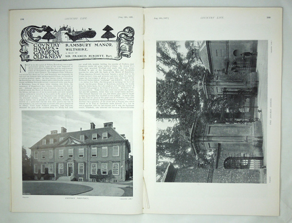 Ramsbury Manor, the Seat of Sir Frances Burdett, Bart