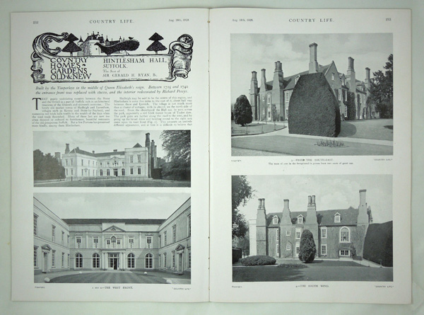 Hintlesham Hall, the seat of Sir Gerald H. Ryan, Bt