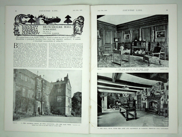 Browsholme Hall, the Seat of Colonel Parker