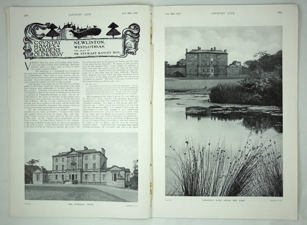 Newliston, the Seat of Mr Stewart Bayley Hog