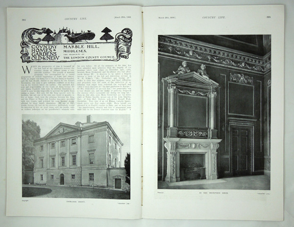 Marble Hill House, the Property of the London County Council