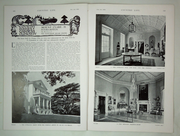 Mount Clare (Part 2), the Residence of Mr Lancelot Hugh Smith