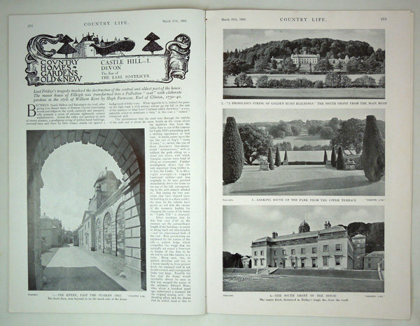 Castle Hill, the Seat of the Earl Fortescue (Part 1)