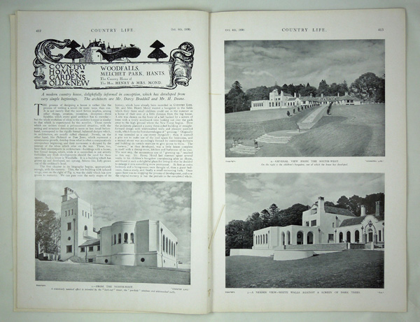 Woodfalls, Melchet Park, the Home of the Hon. Henry and Mrs Mond, designed by Braddell & Deane.