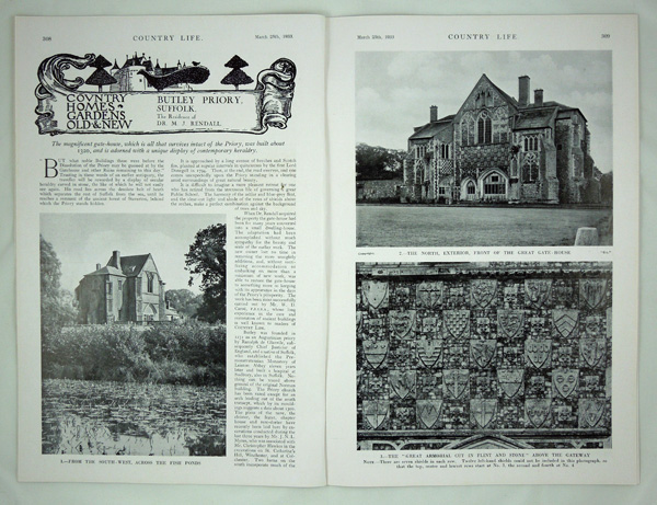 Butley Priory, the Residence of Dr. M. J. Rendall
