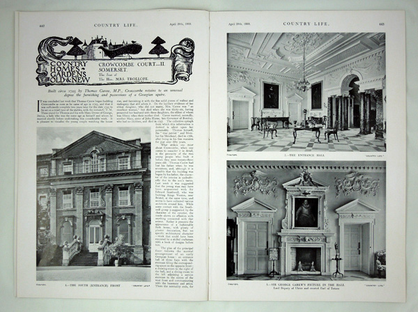 Crowcombe Court, the Seat of the Hon. Mrs Trollope (Part 2)