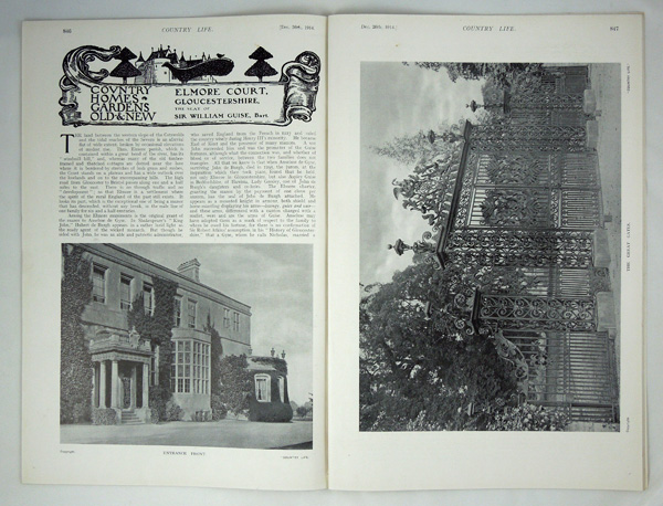 Elmore Court, the Seat of Sir William Guise, Bart