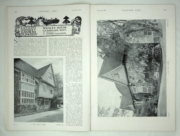 Wilsley House, Cranbrook, the Residence of Mr Herbert Alexander