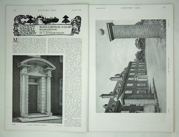 Roehampton Court, The Residence of Mr. E. Kenneth Wilson