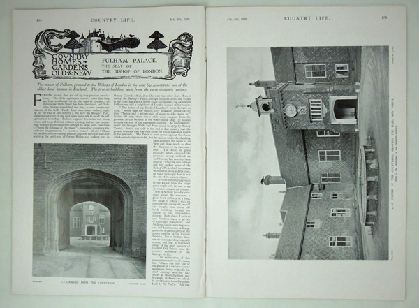 Fulham Palace, the Seat of the Bishop of London