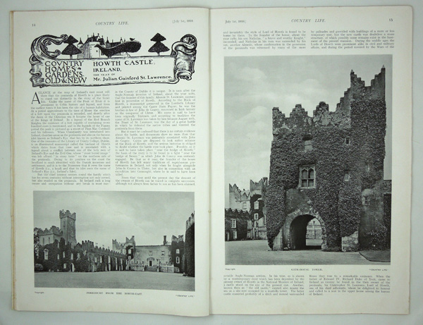 Howth Castle, the Seat of Mr Julian Gaisford St. Lawrence