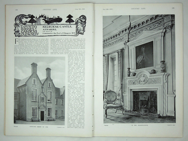 Kelburne Castle, the Seat of Commander, the Earl of Glasgow.