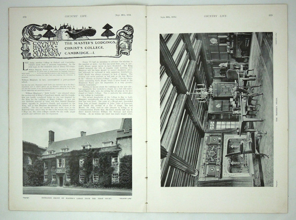 The Master's Lodgings, Christ's College (part 1)
