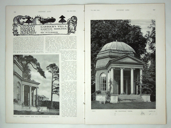 Garrick's Villa, The Residence of Mrs. Hutchinson