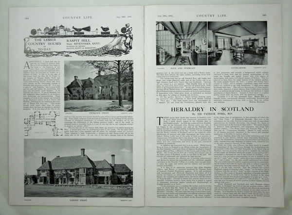 Raspit Hill, Near Sevenoaks, Designed by Messrs Baillie Scott & Beresford