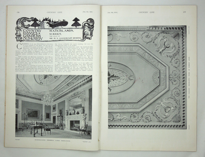 Hatchlands, The Seat of Mr. H. S. Goodhart-Rendel