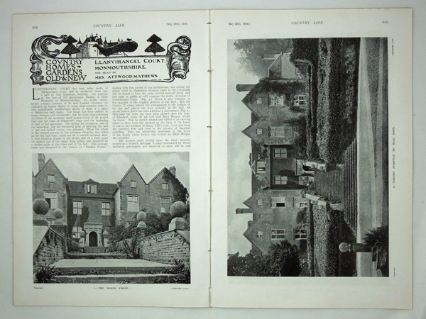 Llanvihangel Court, The Seat of Mrs. Attwood-Mathews.