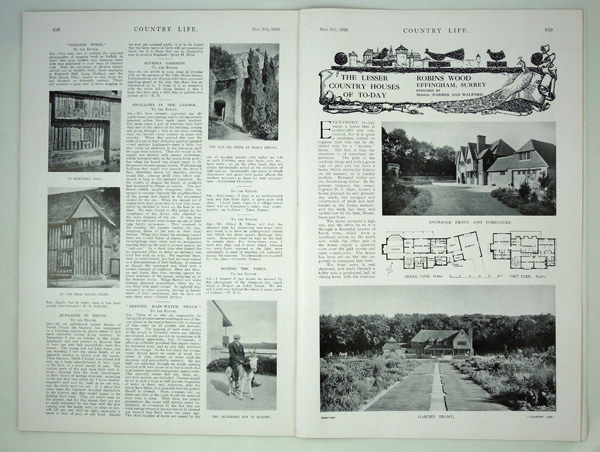 Robins Wood, Designed by Messrs, Barber and Walford