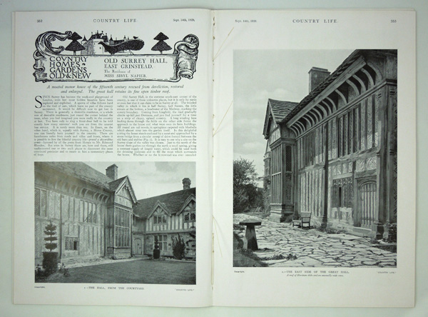 Old Surrey Hall, The Residence of Miss Sibyl Napier