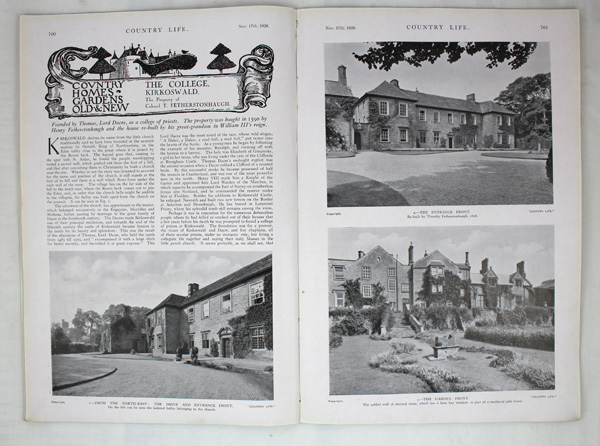 The College, Kirkoswald, The Property of Colonel T. Fetherstonhaugh