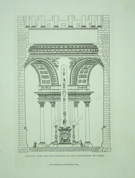 Design for the monuments in the Pantheon Paris
