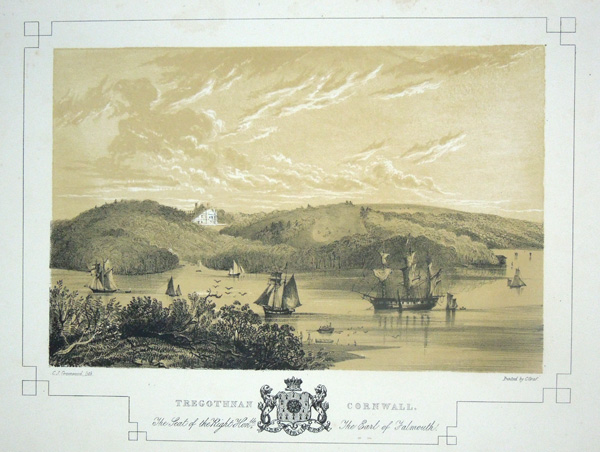 Tregothnan, the Seat of the Right. Hon. the Earl of Falmouth