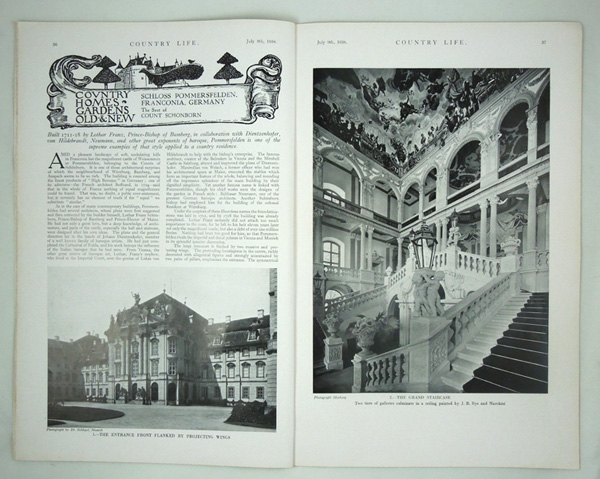 Schloss Pommersfelden, The Seat of Count Schonborn