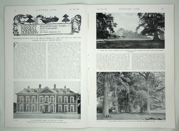 Beechwood Park (Part 1), The Seat of Sir Giles Sebright, B.T.
