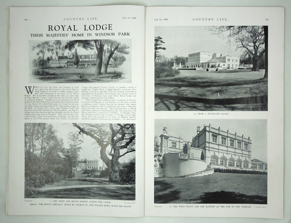Royal Lodge, Their Majesties' home in Windsor Park