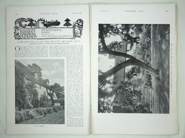 Twitts Ghyll, The Property of the Rt. Hon. Sir Austen Chamberlain